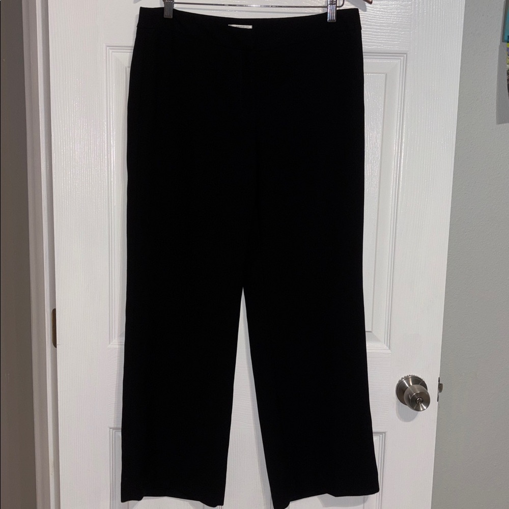 LOFT Black Wide Leg Trousers